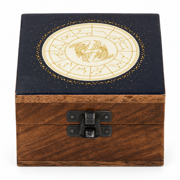 Small Enamelled Box -  Pisces