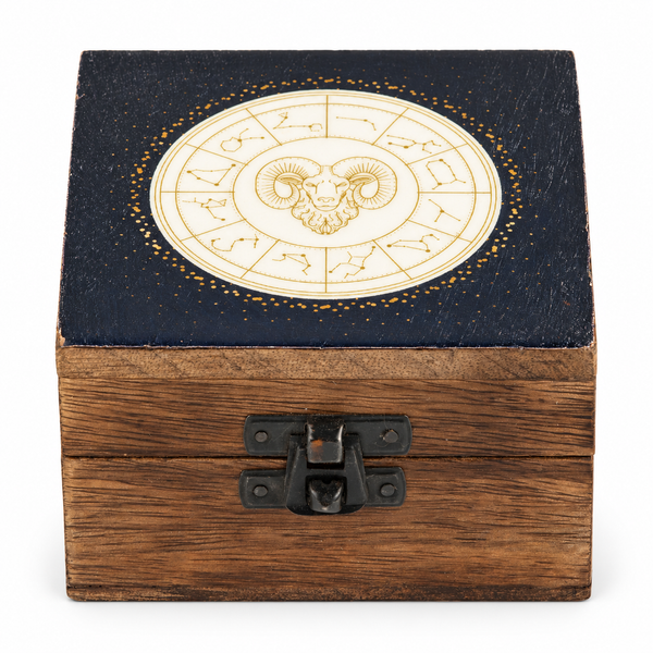 Small Enamelled Box -  Aries