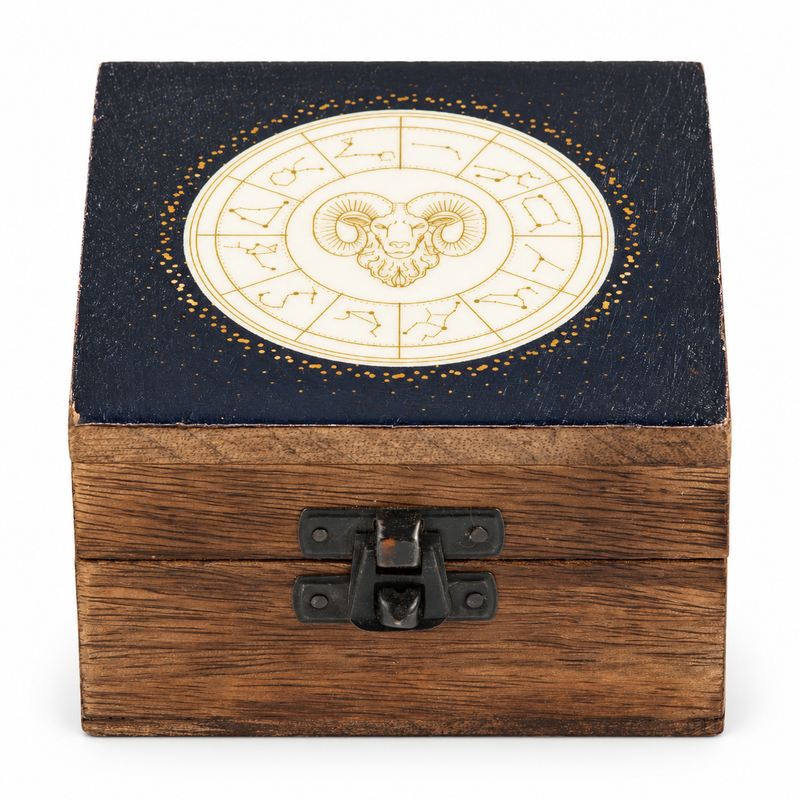 Small Enamelled Box - Aries
