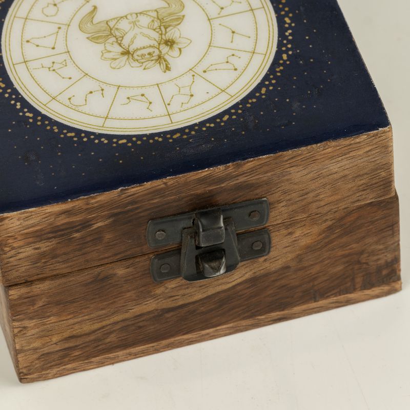 Small Enamelled Box - Taurus