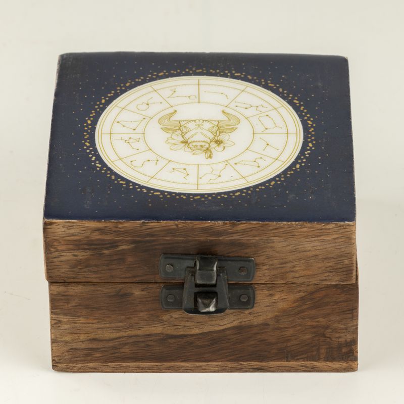 Small Enamelled Box - Taurus