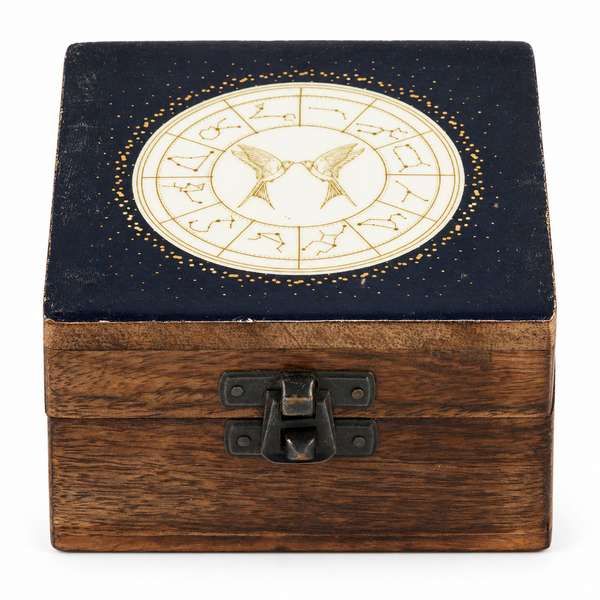 Small Enamelled Box -  Gemini