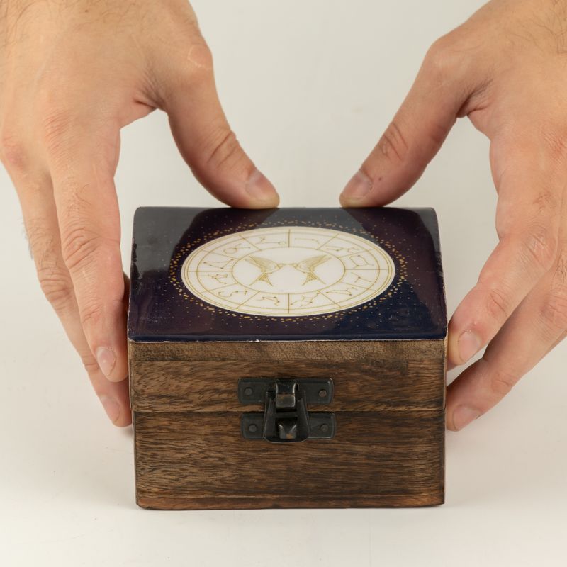 Small Enamelled Box - Gemini