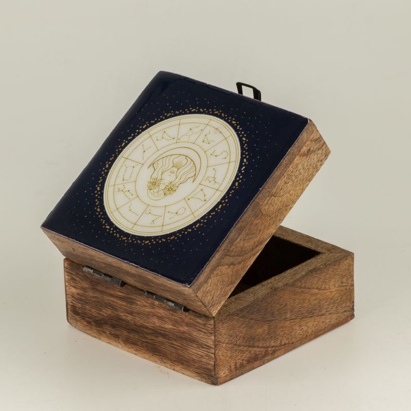 Small Enamelled Box - Virgo