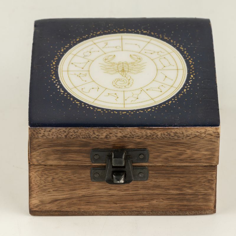 Small Enamelled Box - Scorpio