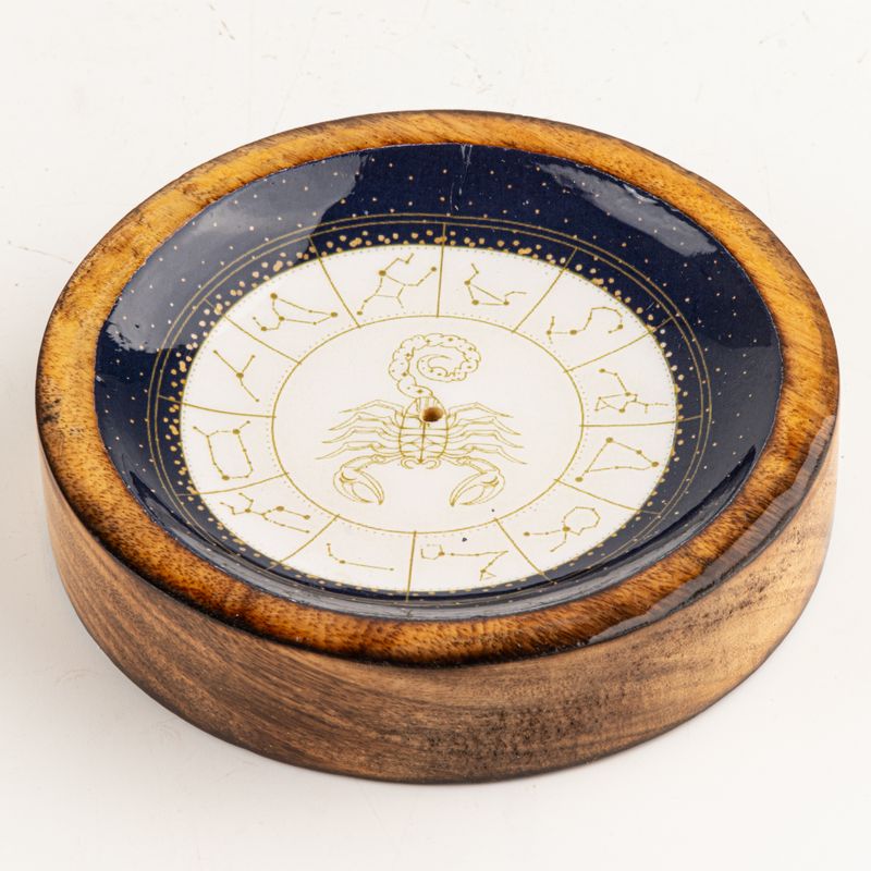 Stars Sign Mini Bowl & Incense Stick Holder - Scorpio