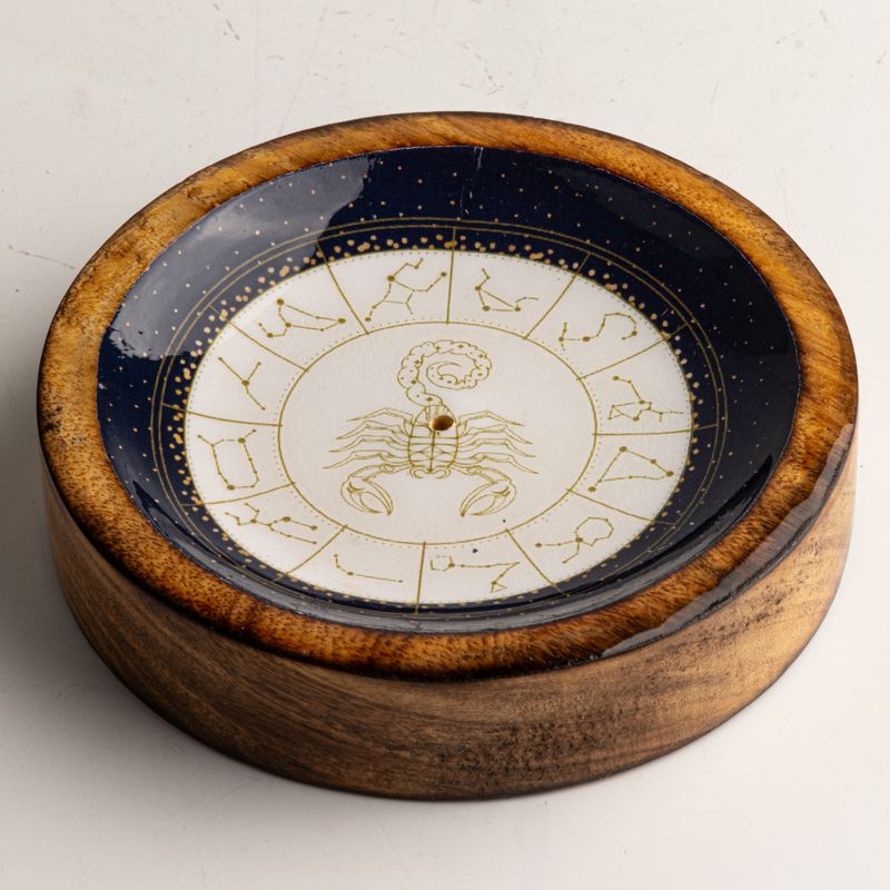 Stars Sign Mini Bowl & Incense Stick Holder - Scorpio