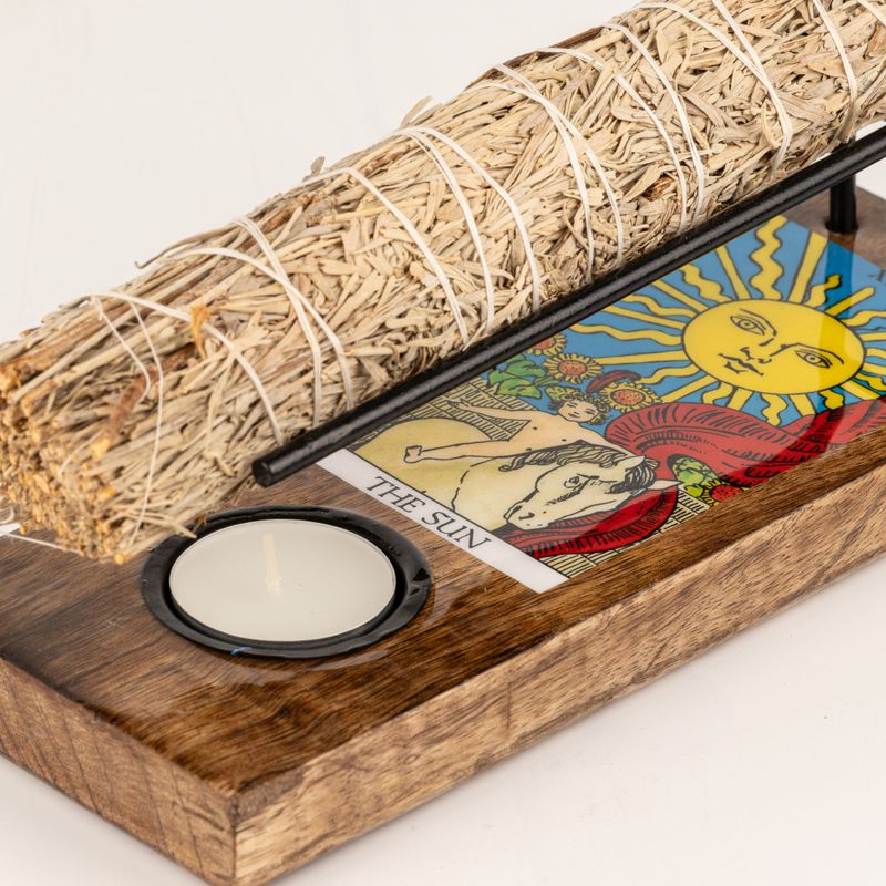 Large Sage Stick Heater Enamelled - The Sun