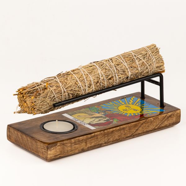 Large Sage Stick Heater Enamelled - The Sun