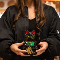 Black Money Cat - 15cm