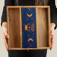Blue Moon Phases Tarot Tray with Card Holder