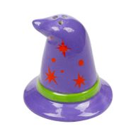 Spooky Witches Hat & Cauldron Ceramic Salt & Pepper Set