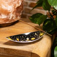 Enamel Incense Bowl - Aluminum - Enchanted Night Owl