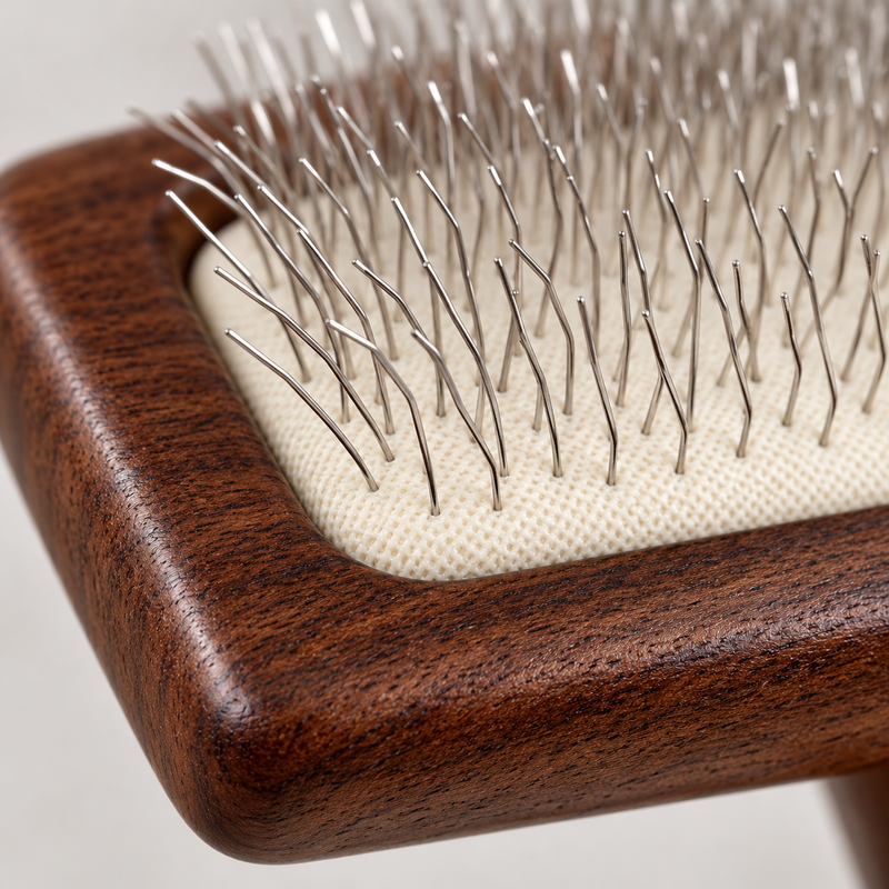 PAW Grooming Tools - Med Anti-tangle Comb - Walnut