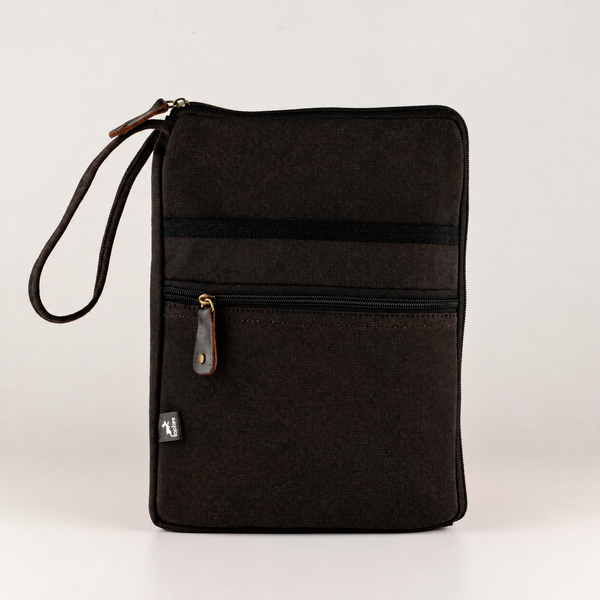 Stonewash Tablet Pouch - Charcoal