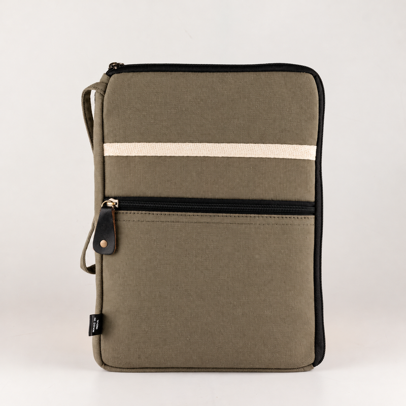 Canvas Tablet Pouch - Olive