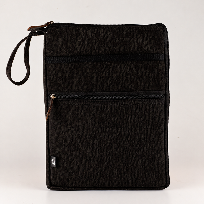 Stonewash Travel Laptop Pouch - Charcoal
