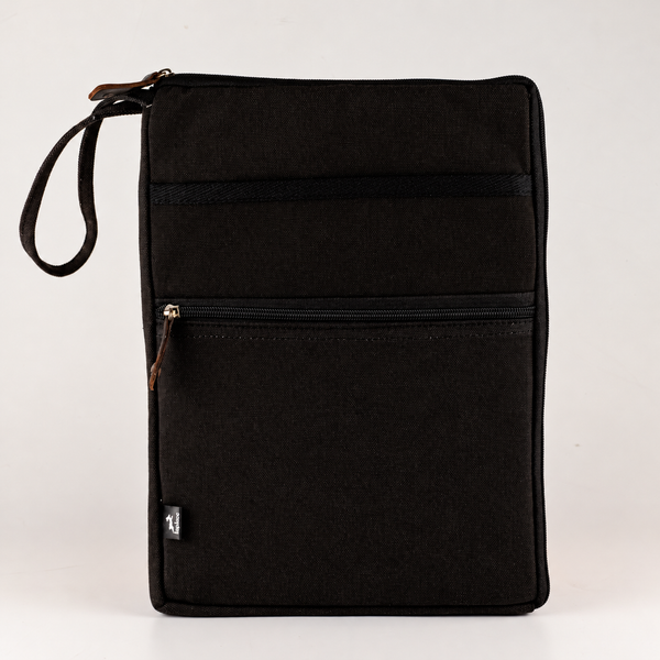 Stonewash Travel Laptop Pouch - Charcoal