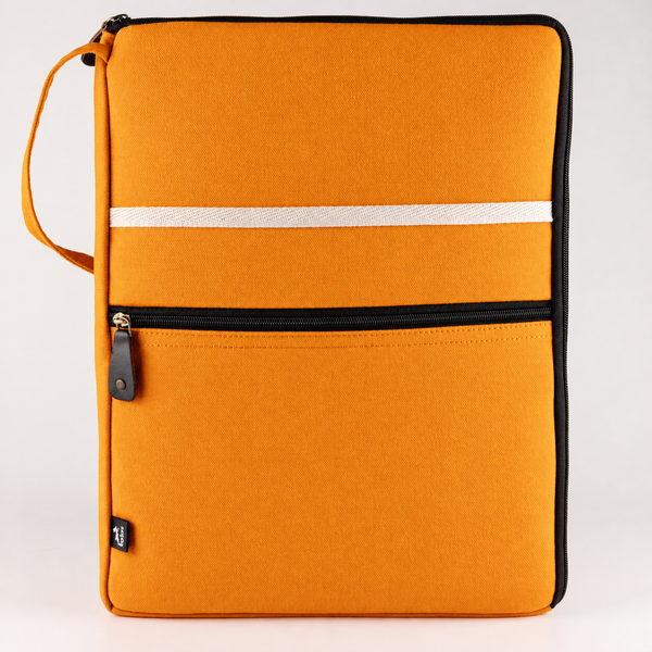 Canvas Large Laptop Pouch - Orange