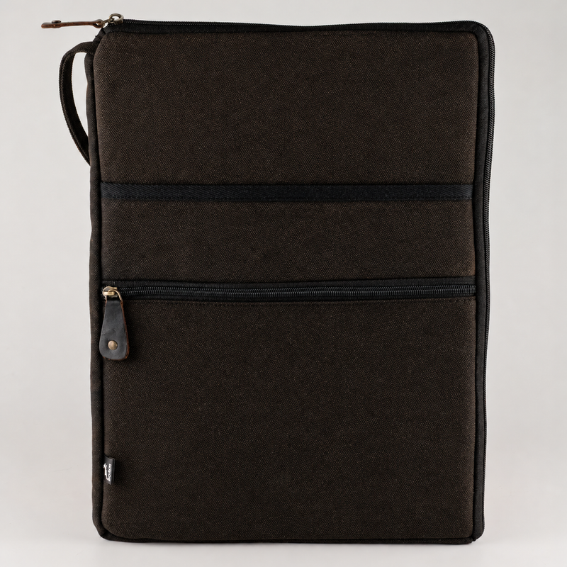Stonewash  Large Laptop Pouch - Charcoal