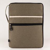 Canvas Large Laptop Pouch - Olive