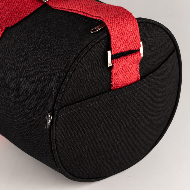 Don't Quit Gym Bag - Black - Cherry Pink Handle