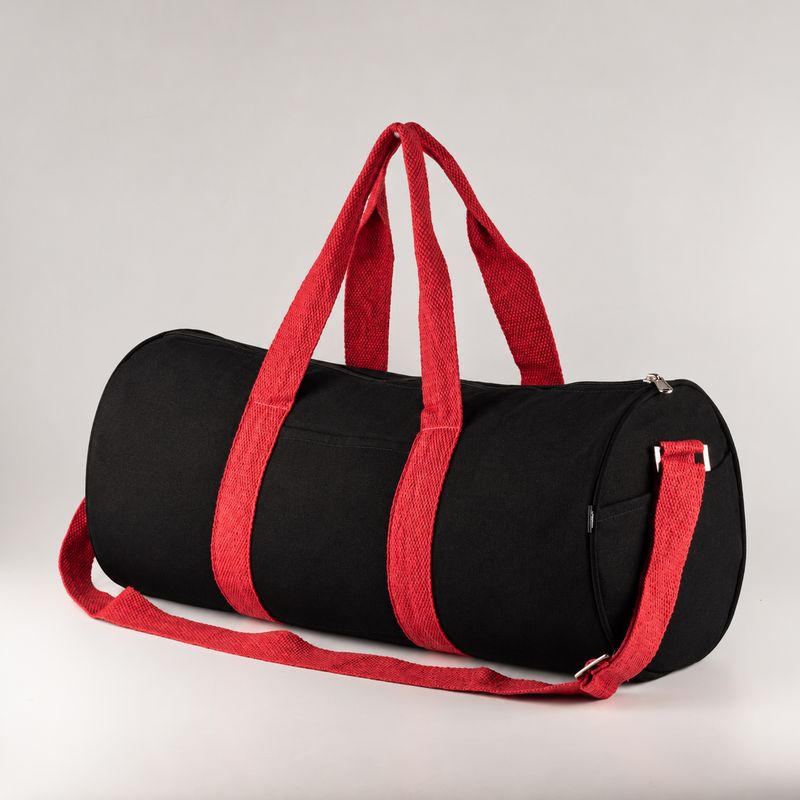 Don't Quit Gym Bag - Black - Cherry Pink Handle