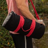 Don't Quit Gym Bag - Black - Cherry Pink Handle