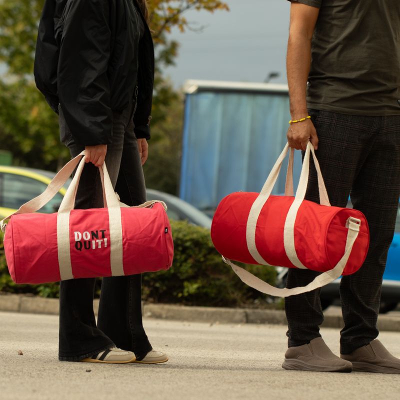 Don't Quit Gym Bag - Maroon (186C)