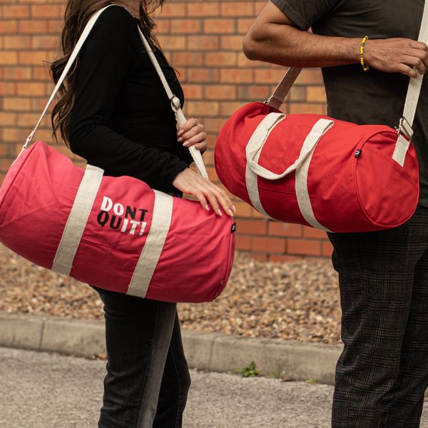 Don't Quit Gym Bag - Maroon (186C)