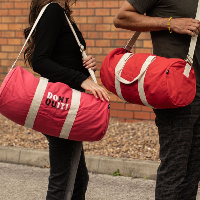 Don't Quit Gym Bag - Maroon (186C)