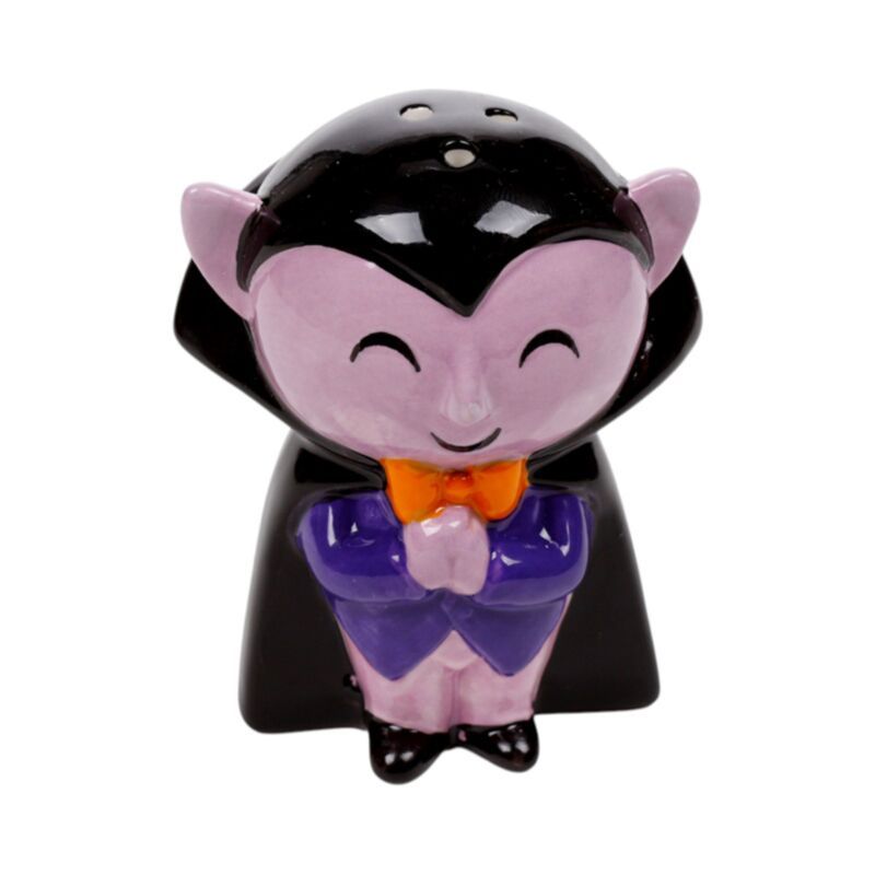 Spooky Dracula & Coffin Ceramic Salt & Pepper Set