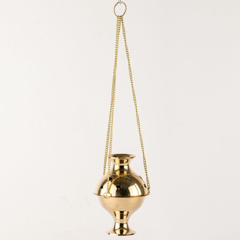 Hanging Brass Incense Burner