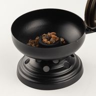 Large Iron Censer on Stand Incense Burner - Gold detail