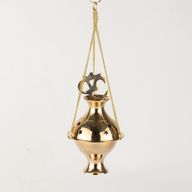 Hanging Brass Incense Burner - Om