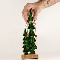 Lost in the Forest - Small - Twin Enamelled Trees - (25x8x2.5cm)