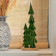 Lost in the Forest - Large - Twin Enamelled Trees - (45x15x2.5cm)