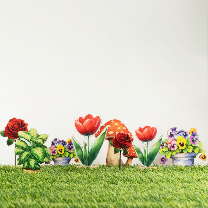 Wooden House Plants - Mini Cactus Garden