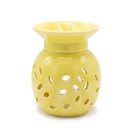 Floral Oil Burner -Yellow