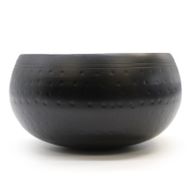 Large Black Beaten Bowl - 18cm