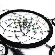 Bali Dreamcatchers - Large Round - Black/White/Red