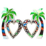Large Mosaic Coconut Picture Frame - Double
