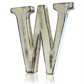 Shabby Chic Letters - W