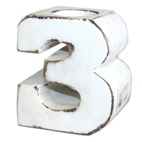 Wooden Birthday Numbers - No.3