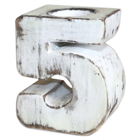 Wooden Birthday Numbers - No.5