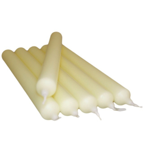 5x Ivory Dinner Candle