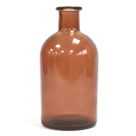250 ml Round Antique Reed Diffuser Bottle - Amber