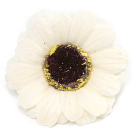 10x Craft Soap Flowers - Sml Sunflower - Ivory