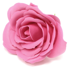 10x Craft Soap Flowers - Lrg Rose - Rose