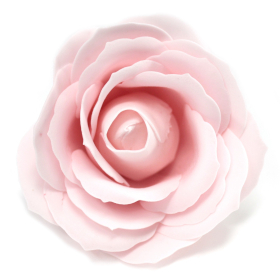 10x Craft Soap Flowers - Lrg Rose - Pink